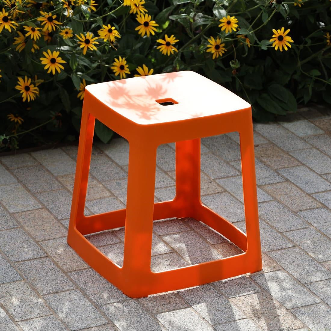 Origin Base Stool Signal Orange 400x400x440mm (2 Pack)