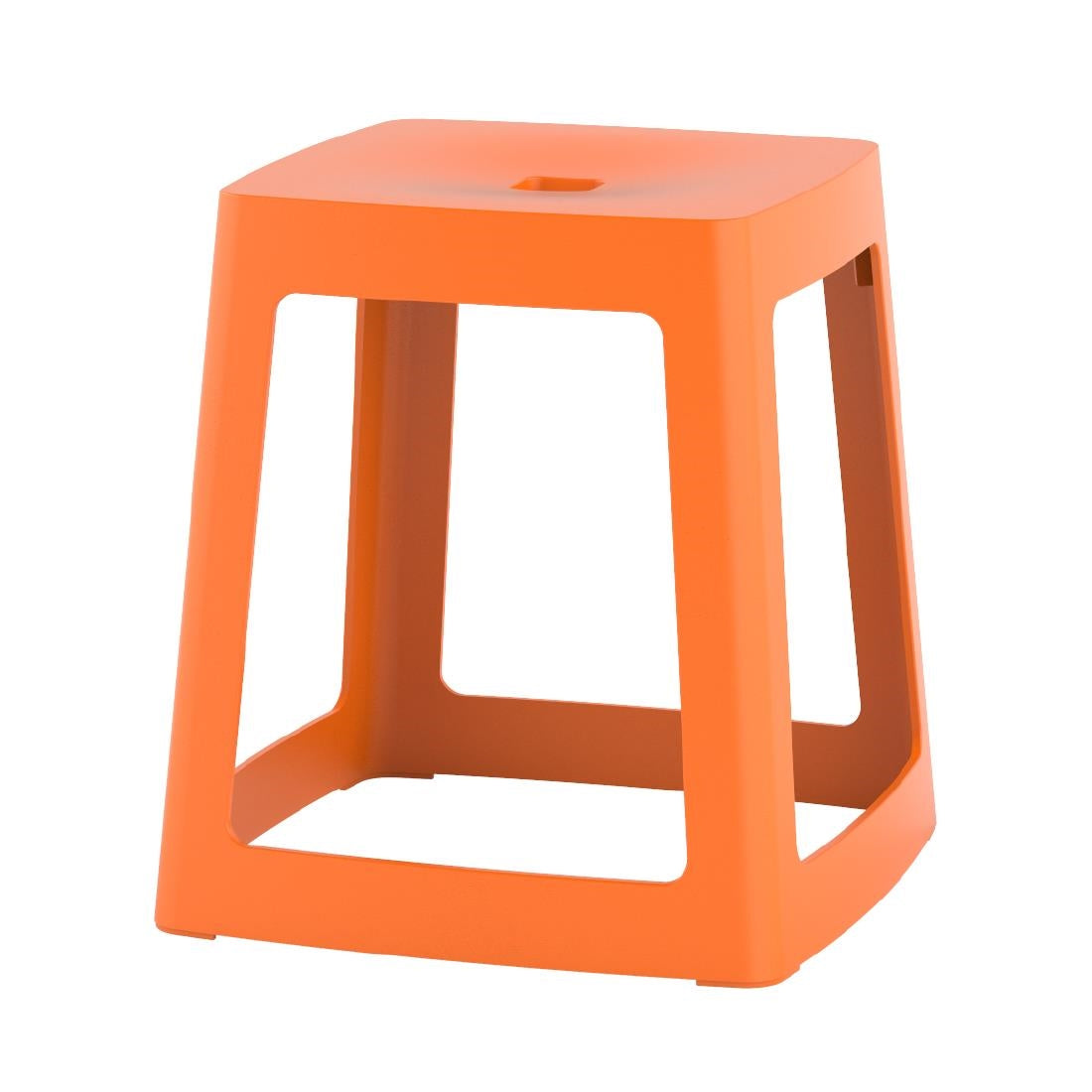 Origin Base Stool Signal Orange 400x400x440mm (2 Pack)