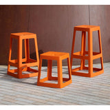 Origin Base Stool Signal Orange 400x400x440mm (2 Pack)