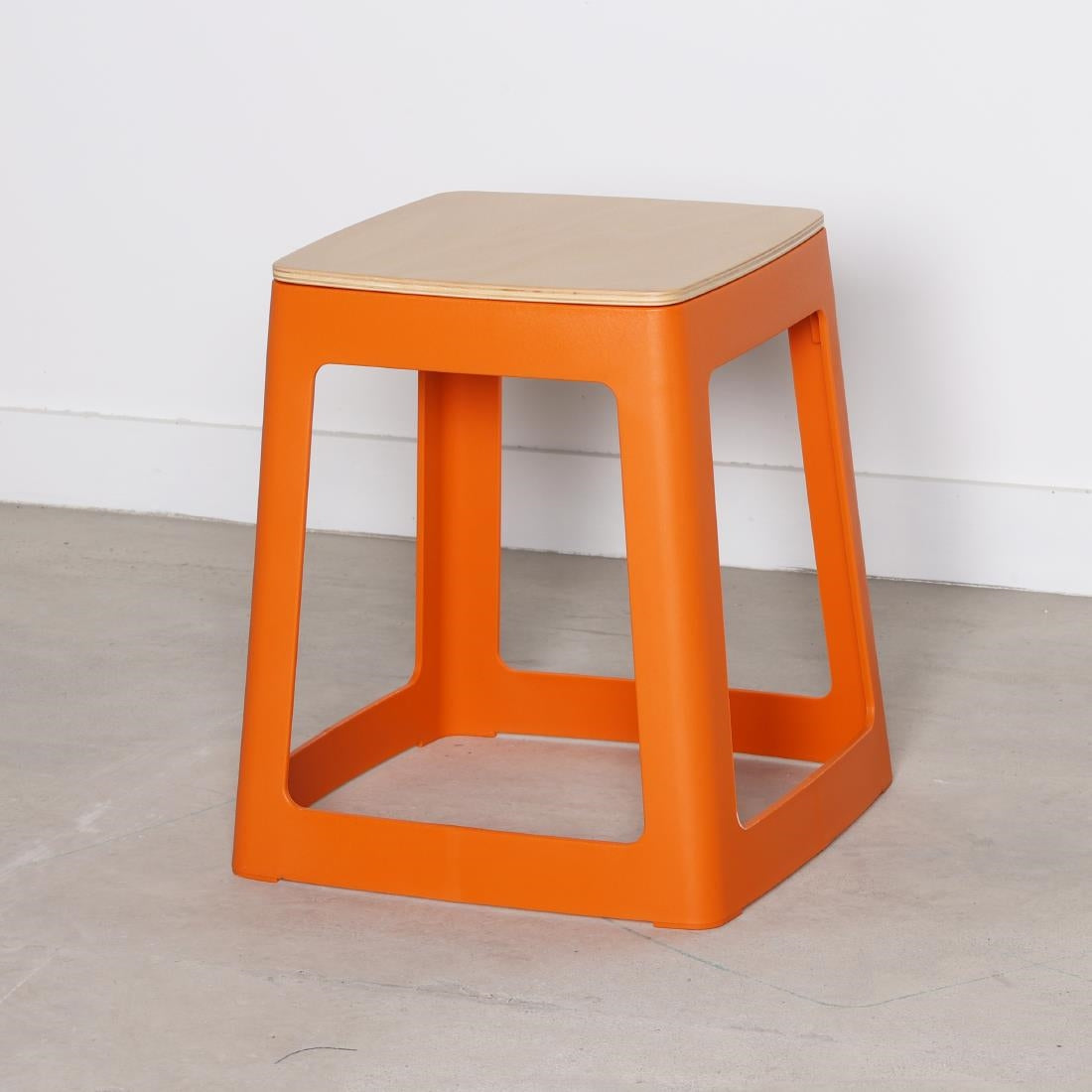 Origin Base Stool Signal Orange 400x400x440mm (2 Pack)