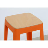 Origin Base Stool Signal Orange 400x400x440mm (2 Pack)