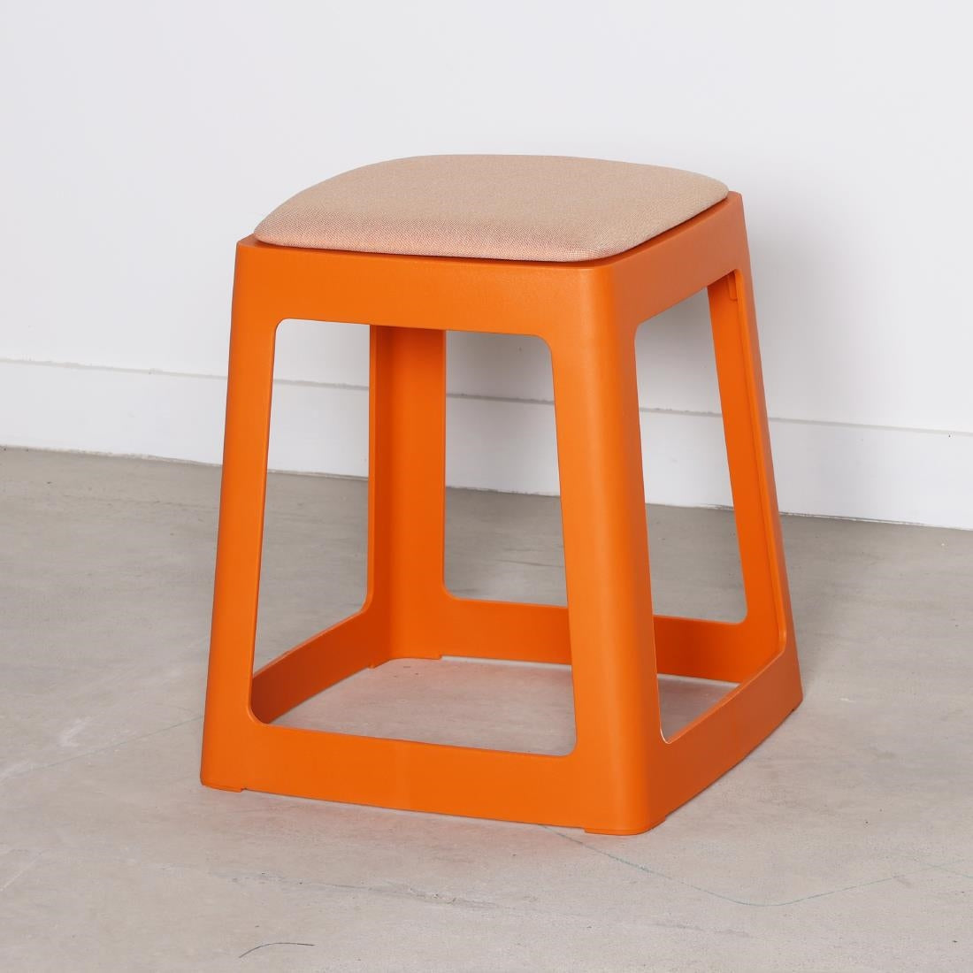 Origin Base Stool Signal Orange 400x400x440mm (2 Pack)