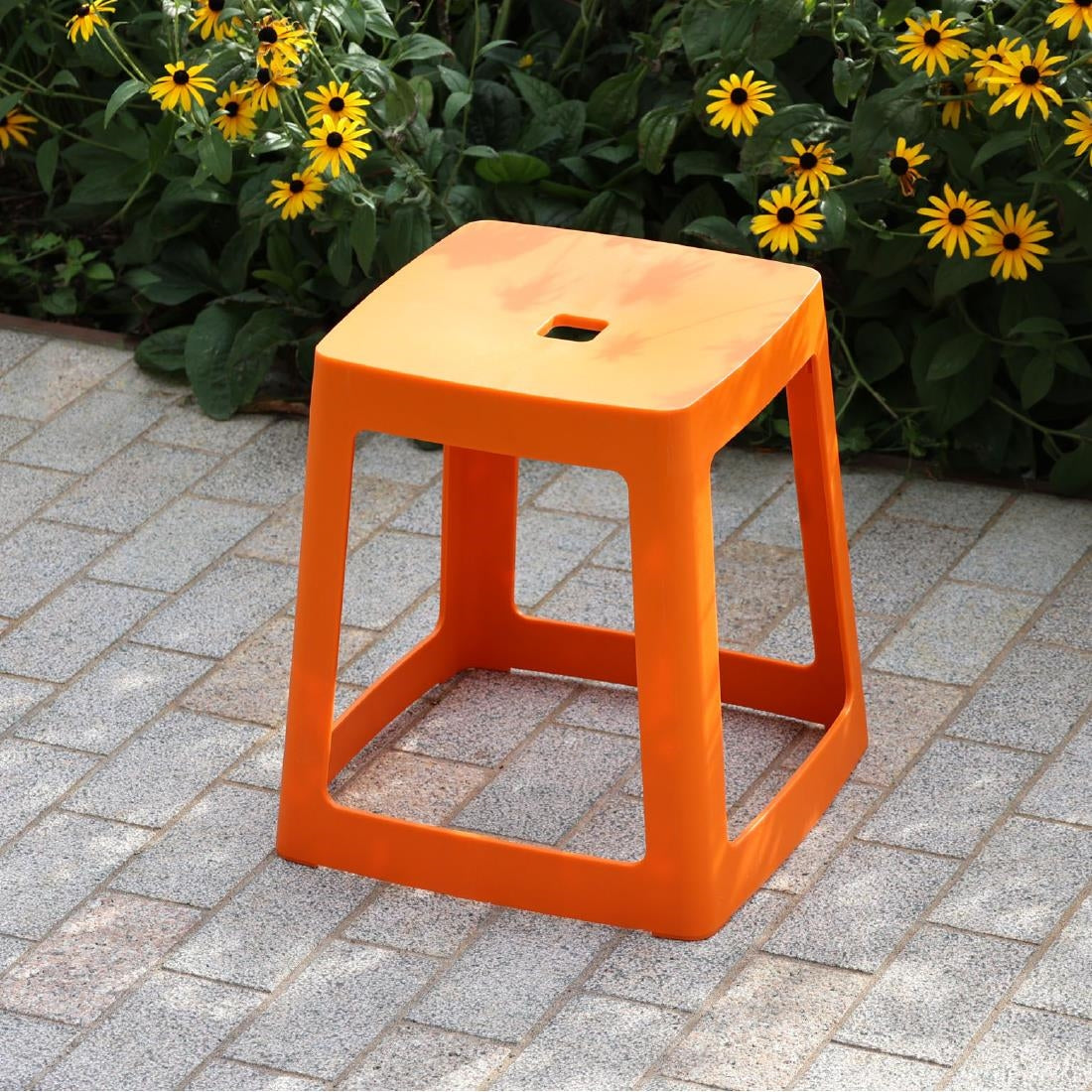Origin Base Stool Signal Orange 400x400x440mm (2 Pack)