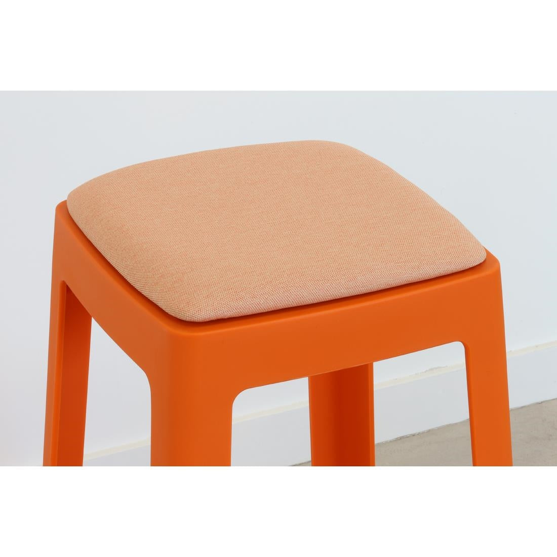 Origin Base Stool Signal Orange 400x400x440mm (2 Pack)