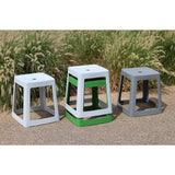 Origin Base Stool Light Grey 400x400x440mm (2 Pack)