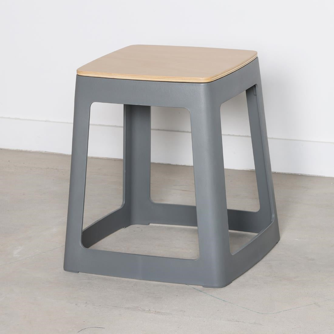 Origin Base Stool Mouse Grey 400x400x440mm (2 Pack)