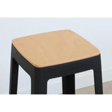Origin Base Stool Traffic Black 400x400x440mm (2 Pack)