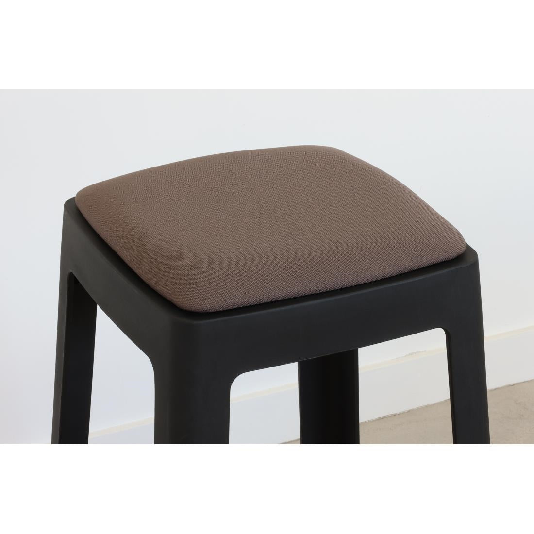Origin Base Stool Traffic Black 400x400x440mm (2 Pack)