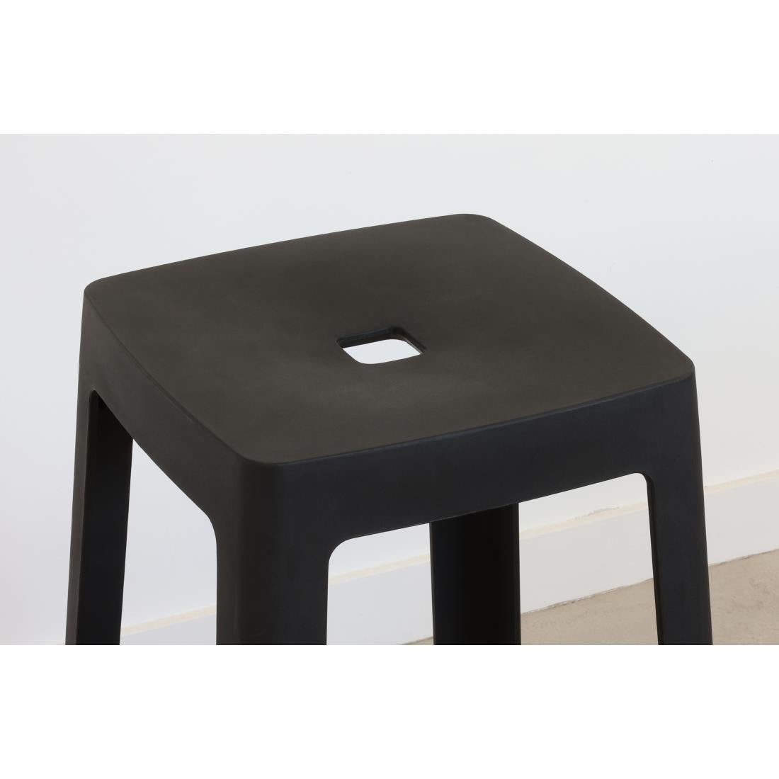 Origin Base Stool Traffic Black 400x400x440mm (2 Pack)