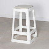 Origin Base Mid Stool Traffic White 430x430x650mm (2 Pack)