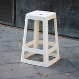 Origin Base Mid Stool Traffic White 430x430x650mm (2 Pack)