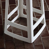 Origin Base Mid Stool Traffic White 430x430x650mm (2 Pack)