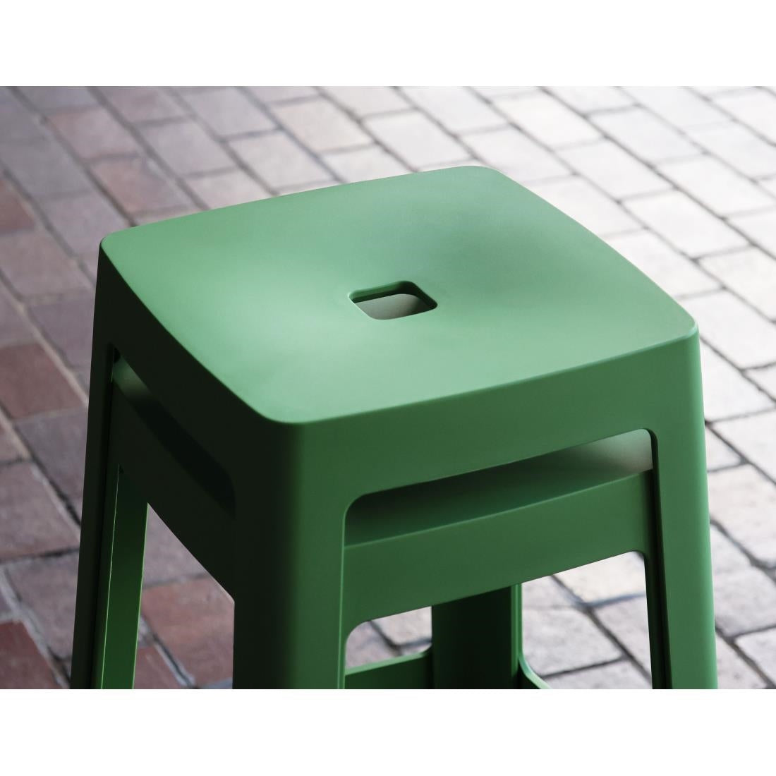 Origin Base Mid Stool May Green 430x430x650mm (2 Pack)
