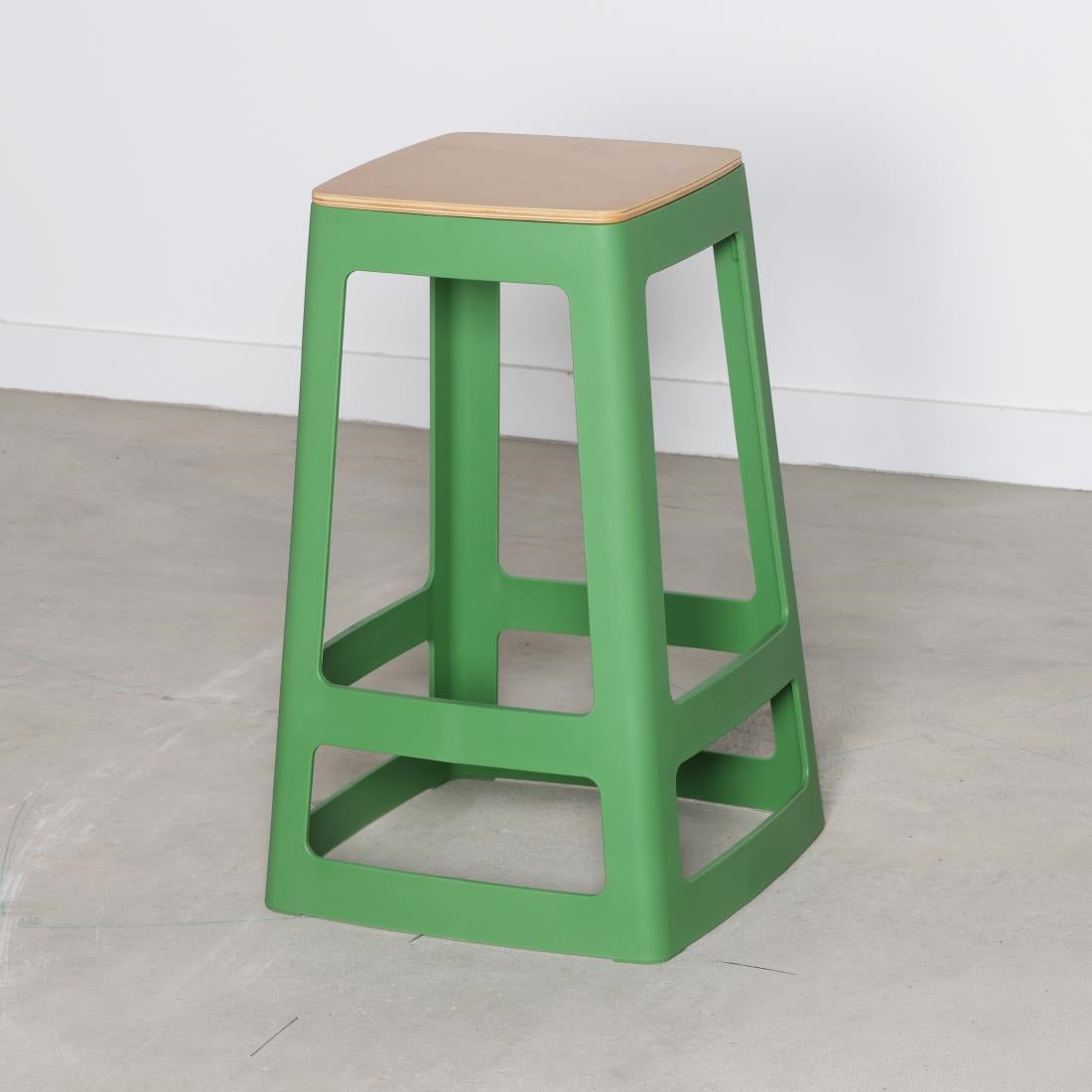 Origin Base Mid Stool May Green 430x430x650mm (2 Pack)