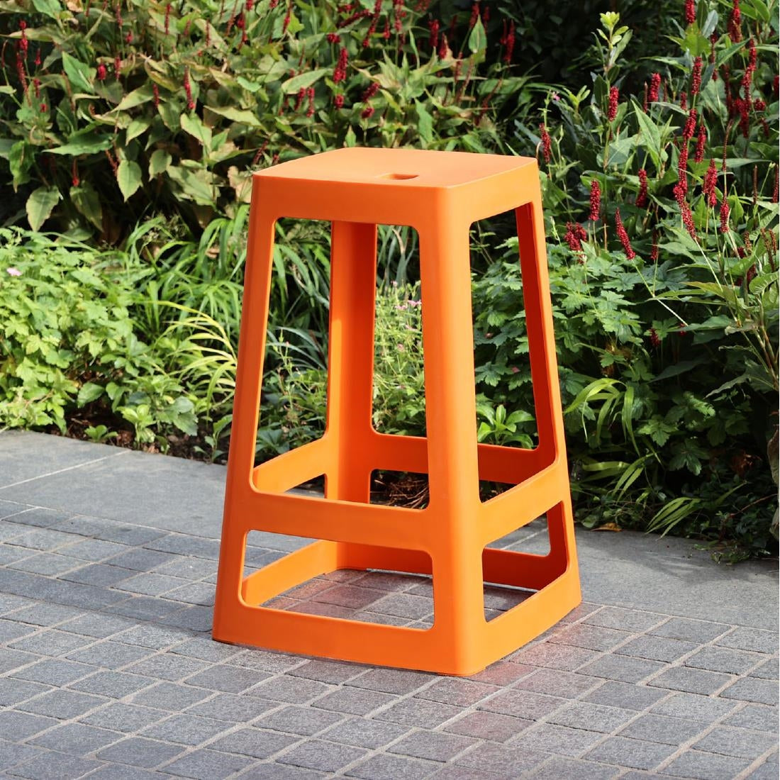 Origin Base Mid Stool Signal Orange 430x430x560mm (2 Pack)