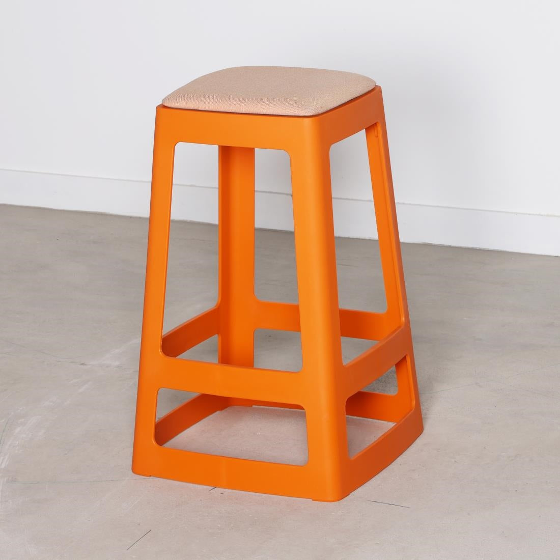 Origin Base Mid Stool Signal Orange 430x430x560mm (2 Pack)