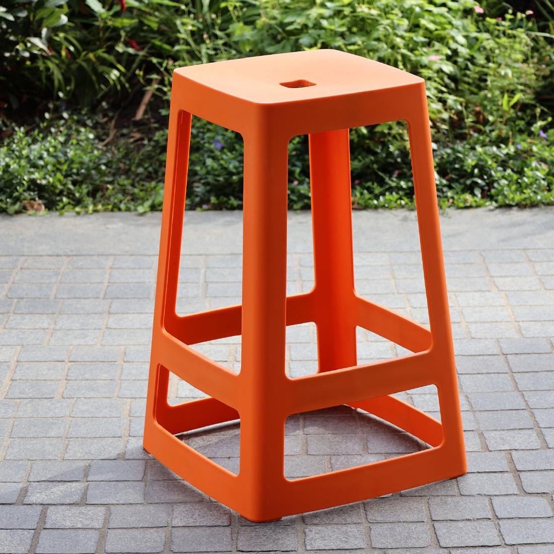 Origin Base Mid Stool Signal Orange 430x430x560mm (2 Pack)