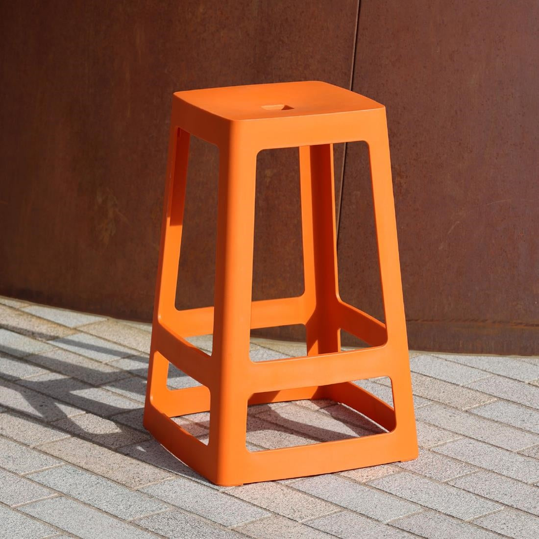 Origin Base Mid Stool Signal Orange 430x430x560mm (2 Pack)