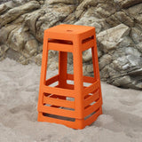 Origin Base Mid Stool Signal Orange 430x430x560mm (2 Pack)