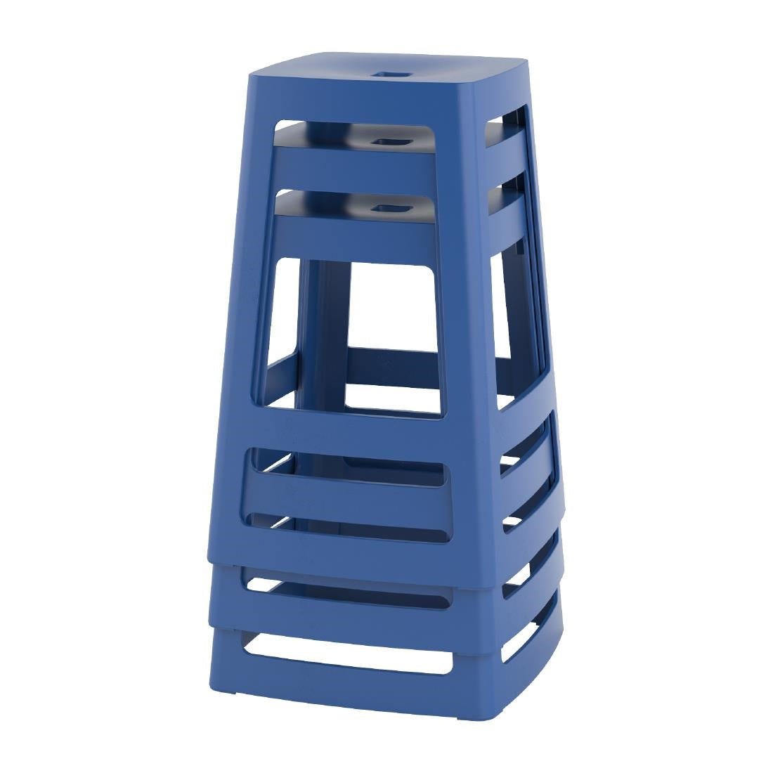 Origin Base Mid Stool Violet Blue 430x430x560mm (2 Pack)