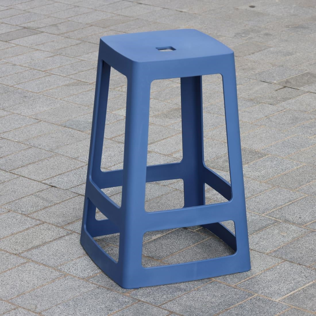 Origin Base Mid Stool Violet Blue 430x430x560mm (2 Pack)