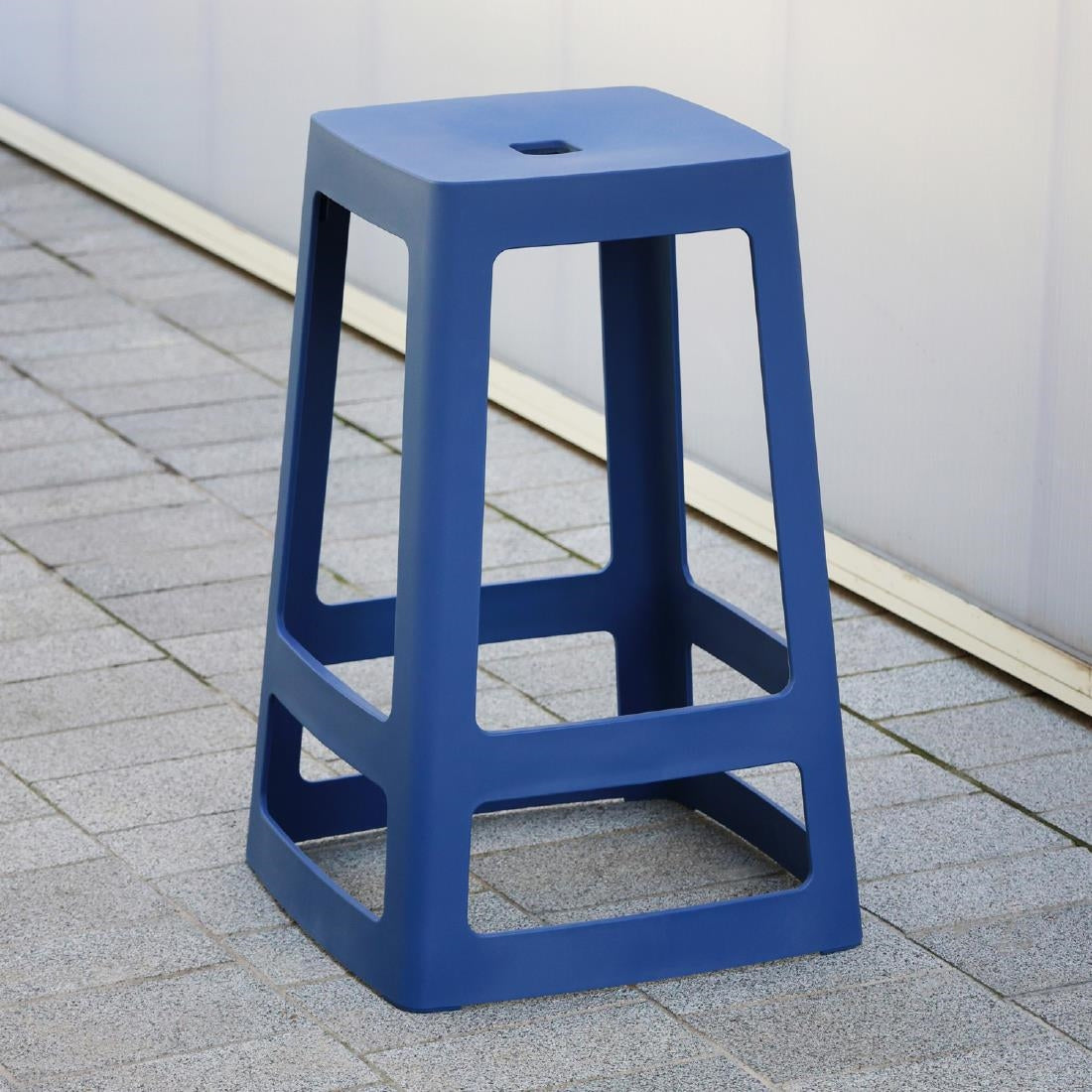 Origin Base Mid Stool Violet Blue 430x430x560mm (2 Pack)