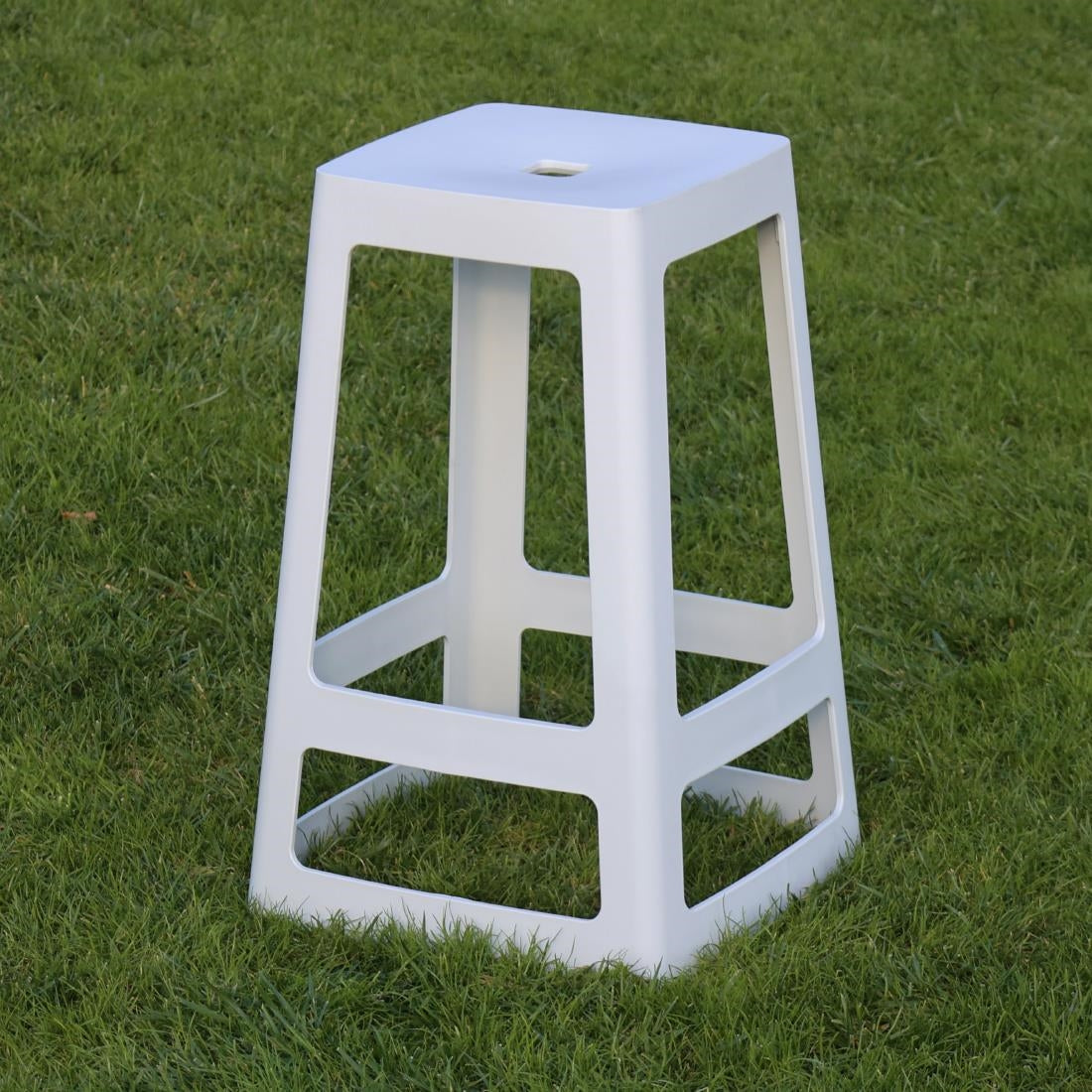 Origin Base Mid Stool Light Grey 430x430x560mm (2 Pack)
