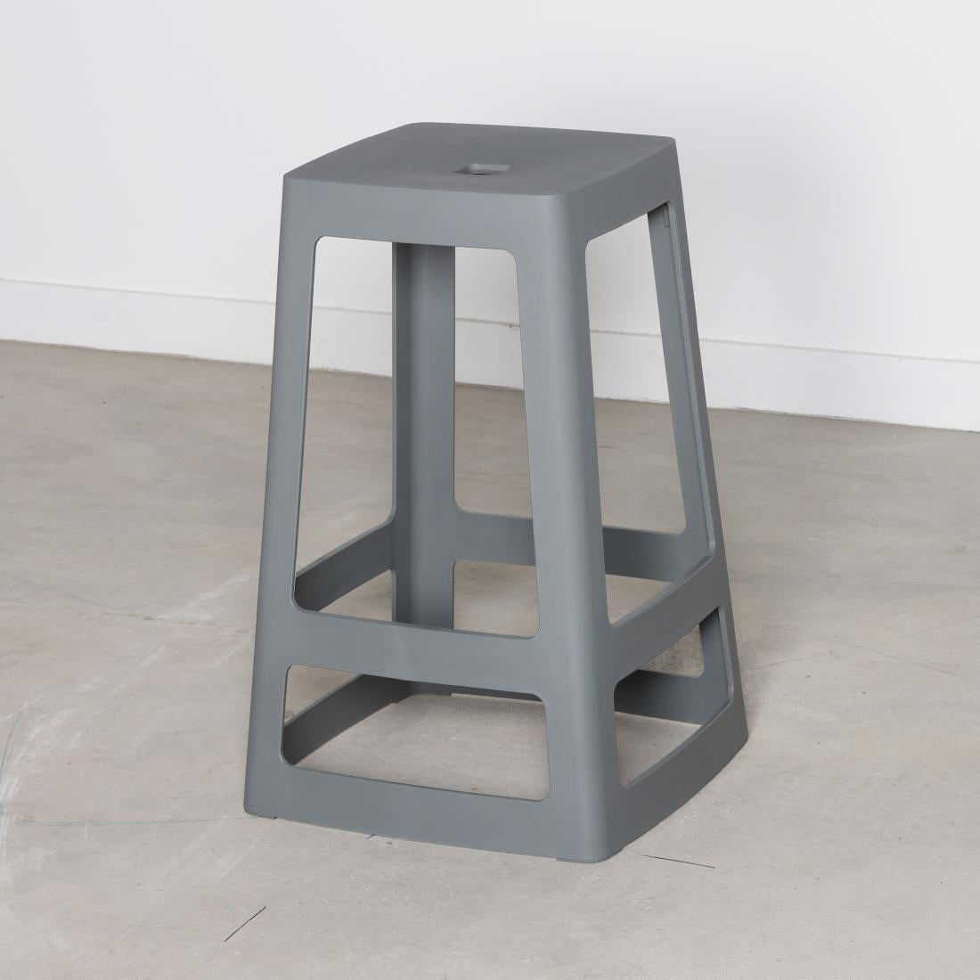 Origin Base Mid Stool Mouse Grey 430x430x560mm (2 Pack)
