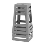 Origin Base Mid Stool Mouse Grey 430x430x560mm (2 Pack)