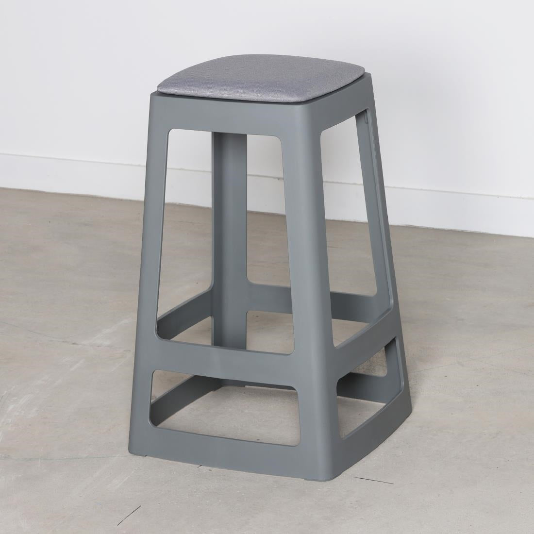 Origin Base Mid Stool Mouse Grey 430x430x560mm (2 Pack)