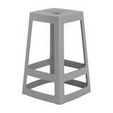 Origin Base Mid Stool Mouse Grey 430x430x560mm (2 Pack)