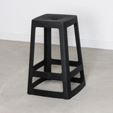 Origin Base Mid Stool Traffic Black 430x430x560mm (2 Pack)