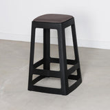 Origin Base Mid Stool Traffic Black 430x430x560mm (2 Pack)