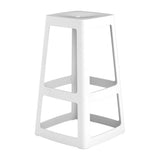 Origin Base High Stool Traffic White 440x440x750mm (2 Pack)