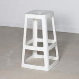 Origin Base High Stool Traffic White 440x440x750mm (2 Pack)