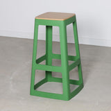 Origin Base High Stool May Green 450x450x750mm (2 Pack)
