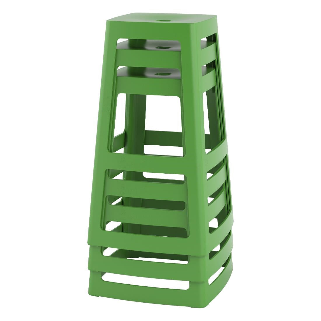 Origin Base High Stool May Green 450x450x750mm (2 Pack)
