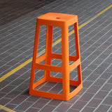 Origin Base High Stool Signal Orange 450x450x750mm (2 Pack)