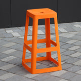 Origin Base High Stool Signal Orange 450x450x750mm (2 Pack)