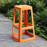 Origin Base High Stool Signal Orange 450x450x750mm (2 Pack)