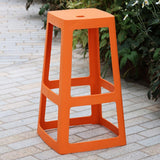 Origin Base High Stool Signal Orange 450x450x750mm (2 Pack)