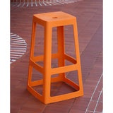 Origin Base High Stool Signal Orange 450x450x750mm (2 Pack)
