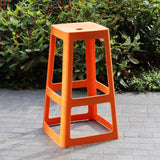 Origin Base High Stool Signal Orange 450x450x750mm (2 Pack)