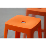 Origin Base High Stool Signal Orange 450x450x750mm (2 Pack)