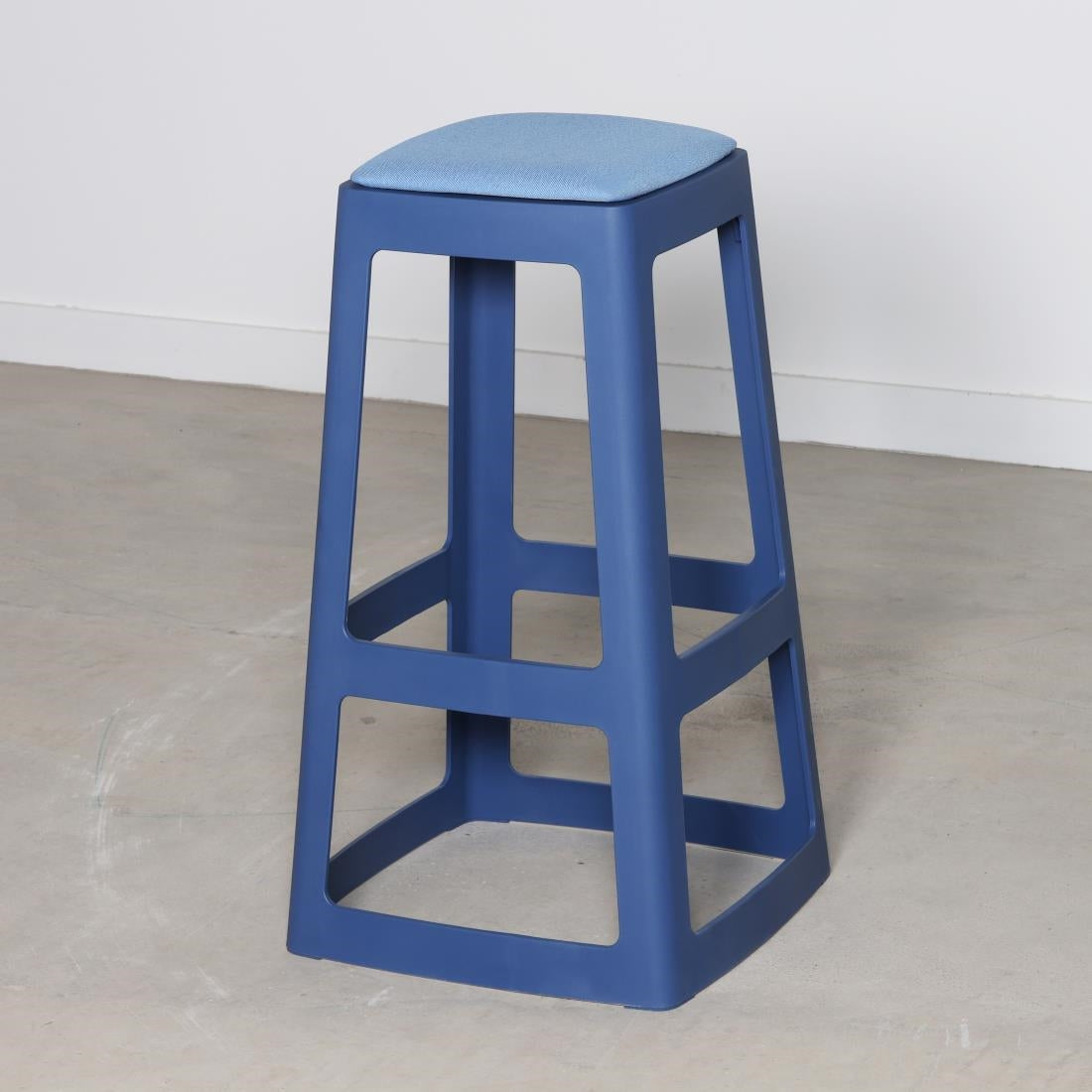 Origin Base High Stool Violet Blue 450x450x750mm (2 Pack)