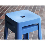Origin Base High Stool Violet Blue 450x450x750mm (2 Pack)
