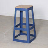 Origin Base High Stool Violet Blue 450x450x750mm (2 Pack)