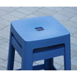 Origin Base High Stool Violet Blue 450x450x750mm (2 Pack)