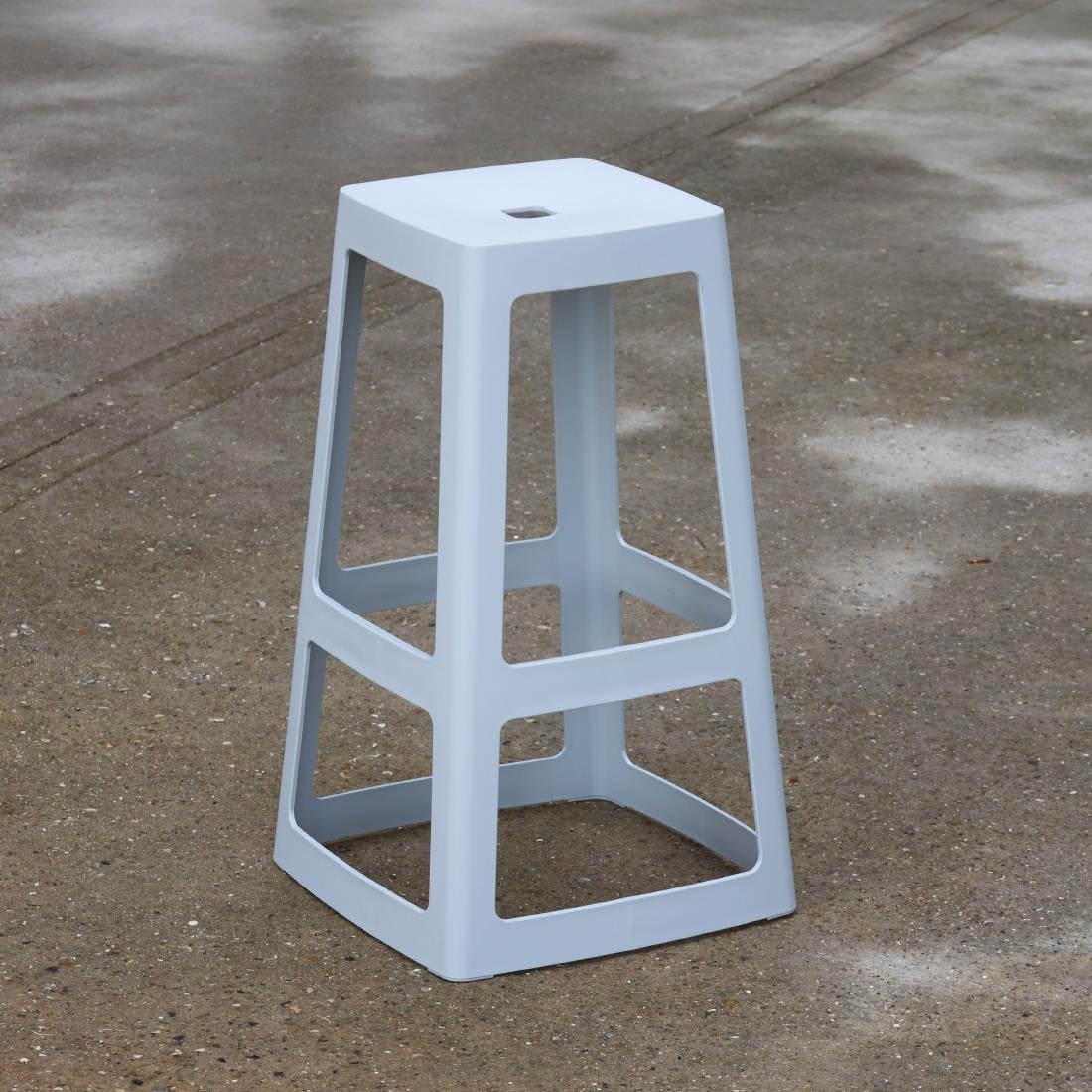 Origin Base High Stool Light Grey 450x450x750mm (2 Pack)