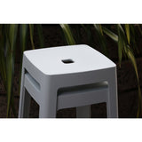 Origin Base High Stool Light Grey 450x450x750mm (2 Pack)